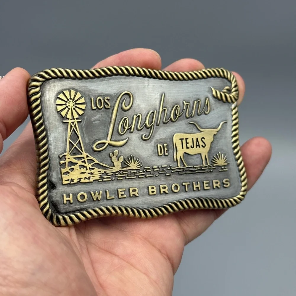 Howler Brothers Longhorns Belt Buckle Los Metal Texas Cowboy‎ UT 2025